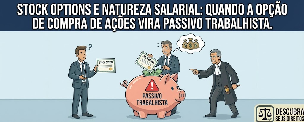 Stock Options e Natureza Salarial: quando a opção de ações vira passivo trabalhista
