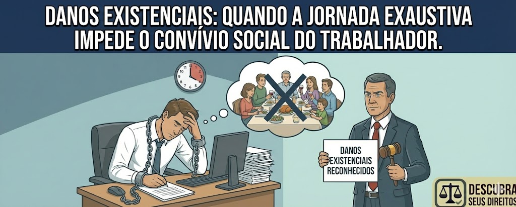 Danos Existenciais: quando a jornada exaustiva impede o convívio social do trabalhador