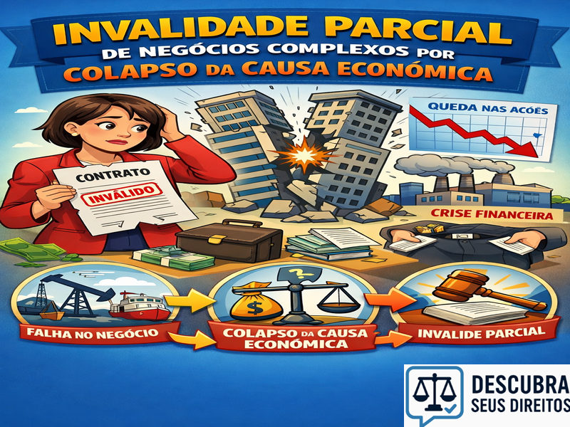 Invalidade parcial de negócios complexos por colapso da causa econômica