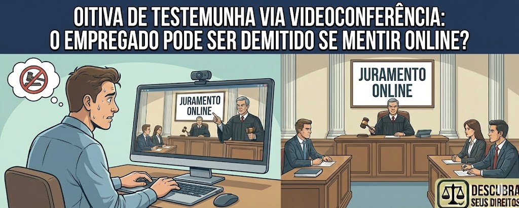 Oitiva de Testemunha por Videoconferência: o empregado pode ser demitido se mentir “online”?