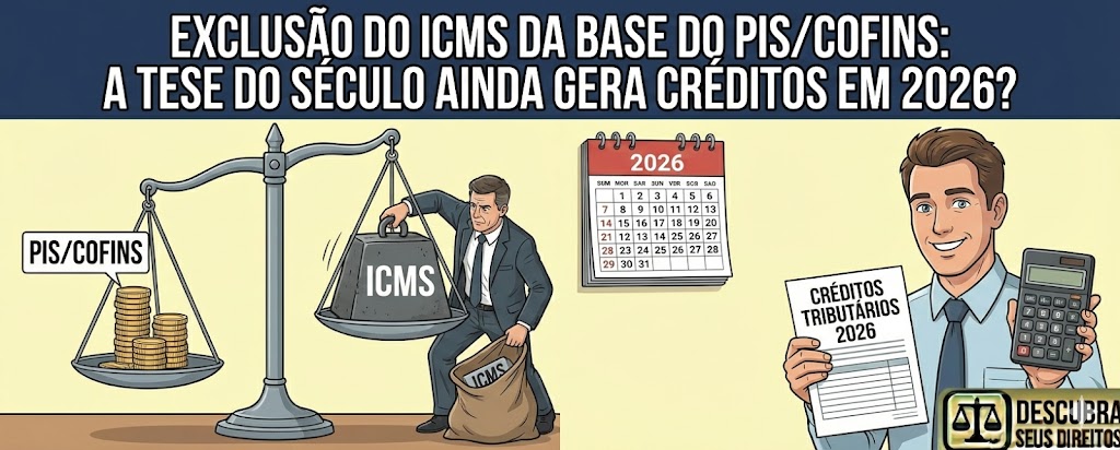 Exclusão do ICMS da Base do PIS/COFINS: a “tese do século” ainda gera créditos em 2026?