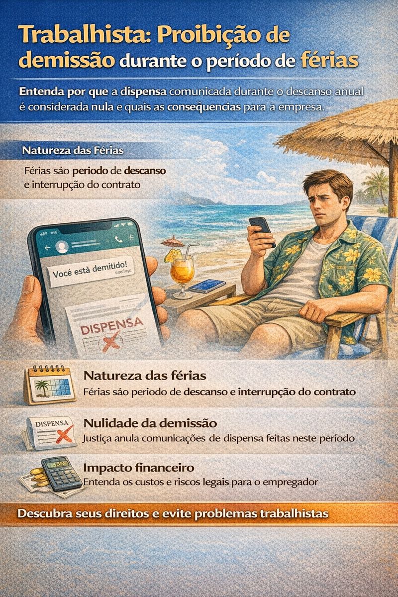 A proibição de demissão durante o período de férias