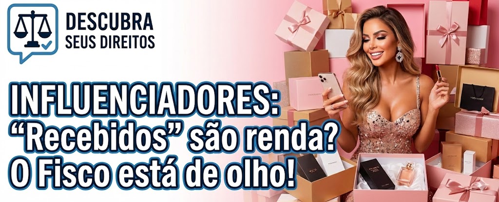 Tributação de Influenciadores: “recebidos” devem ser declarados como renda tributável?