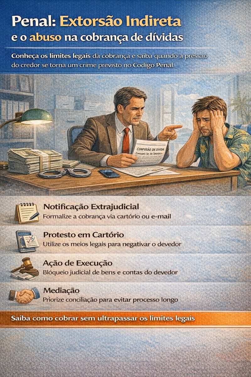 Extorsão Indireta e o abuso na cobrança de dívidas