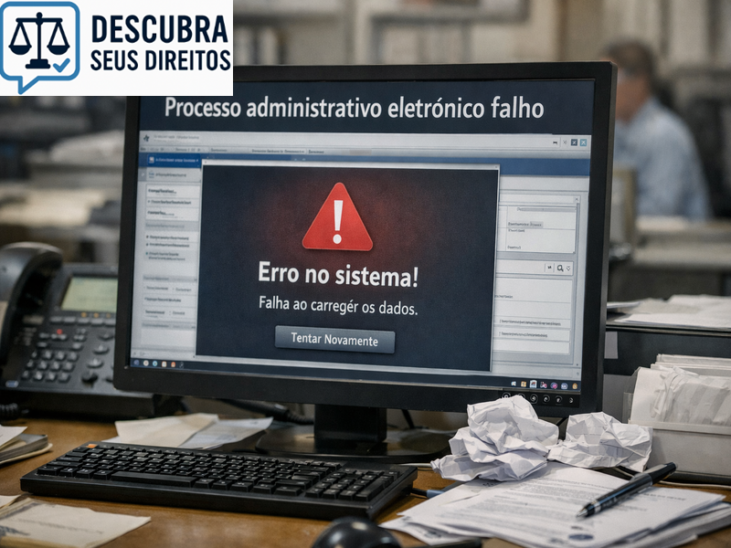 Processo administrativo eletrônico falho
