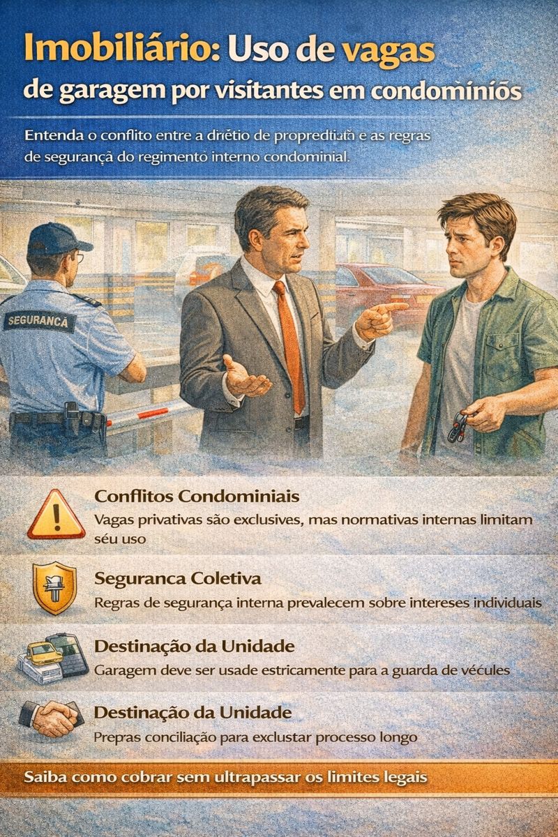 Uso de vagas de garagem por visitantes em condomínios