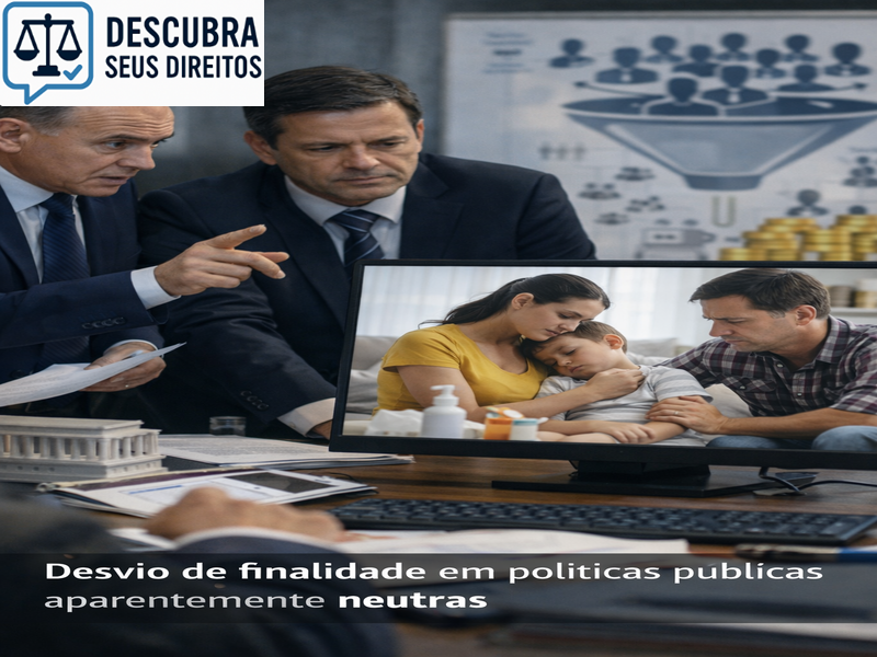 Desvio de finalidade em políticas públicas aparentemente neutras