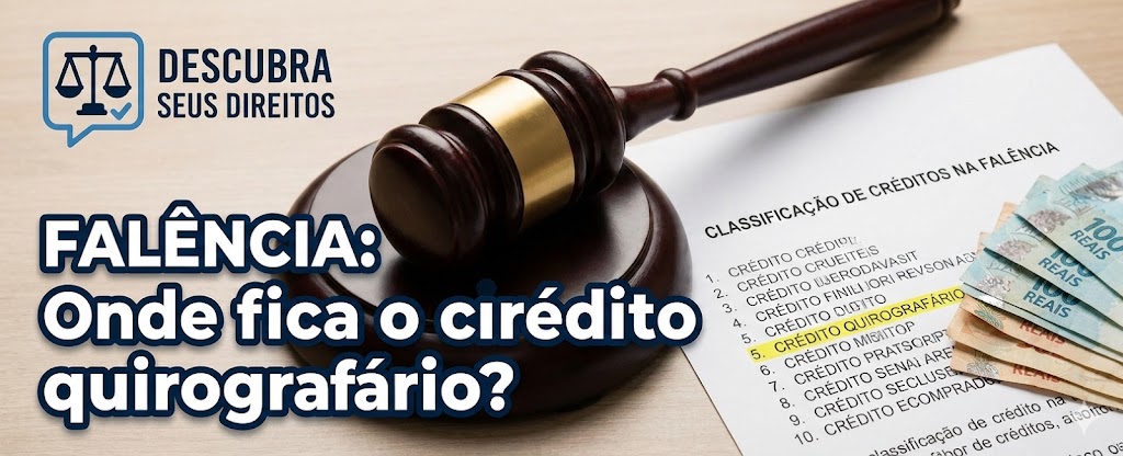 Falência e Classificação de Créditos: onde entra o crédito quirografário na nova lei