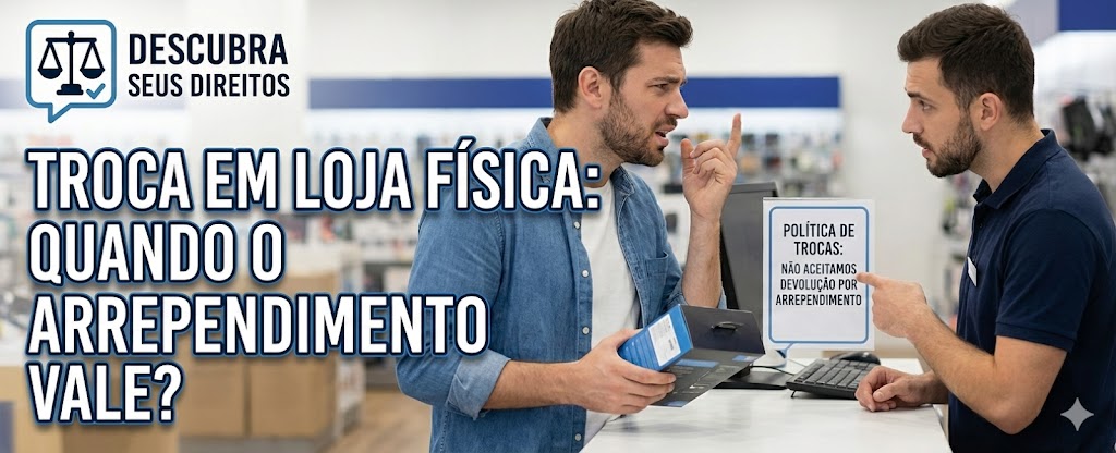 Direito de Arrependimento em Loja Física: existe exceção se não pude testar o produto?