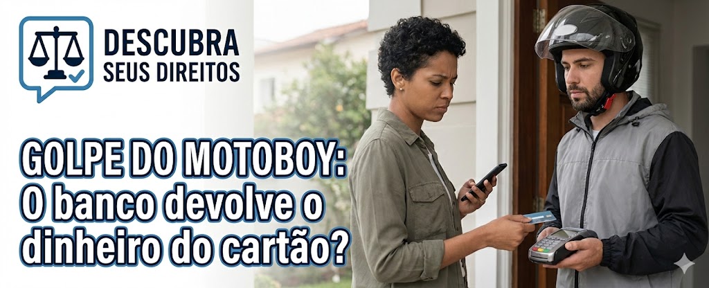Golpe do Motoboy: o banco responde se a fraude usou o chip do cartão recolhido?
