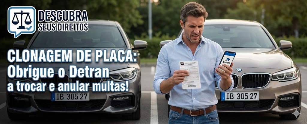 Clonagem de Placa de Veículo: como obrigar o Detran a trocar a placa e anular multas