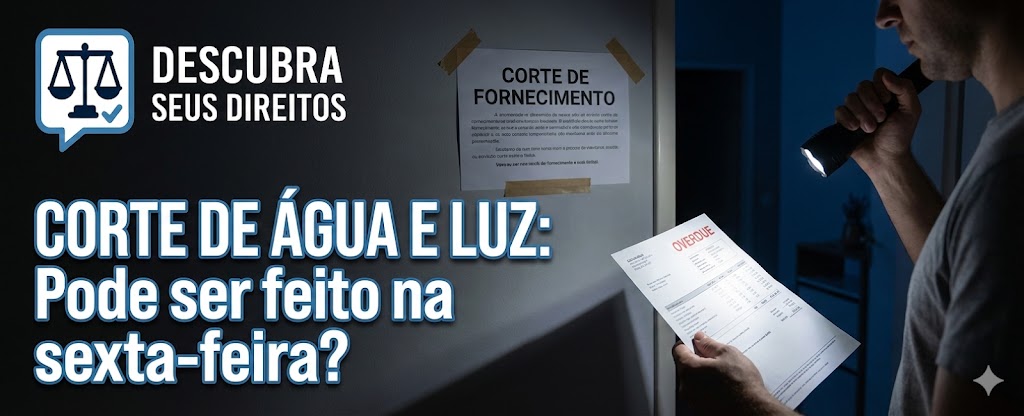 Suspensão de Serviços Essenciais: água e luz podem ser cortados sexta-feira à tarde?