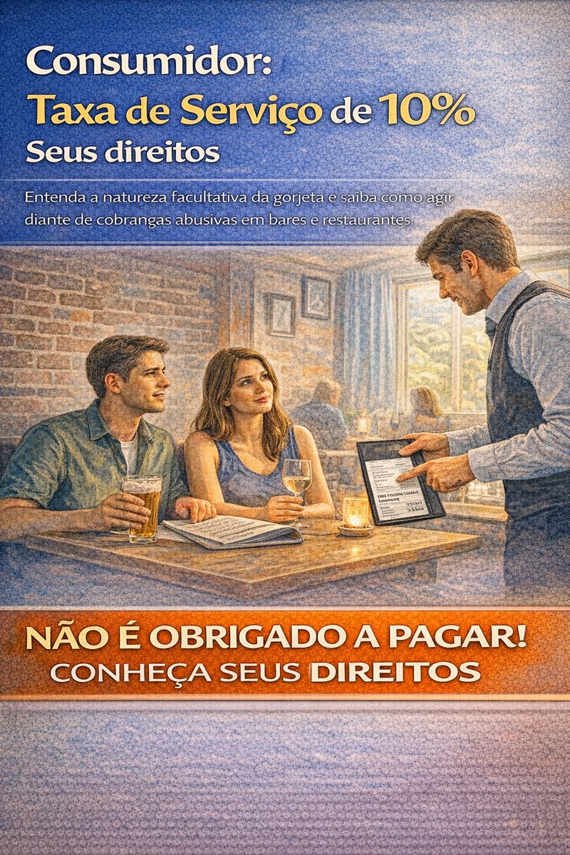 Taxa de Serviço de 10% - Seus direitos