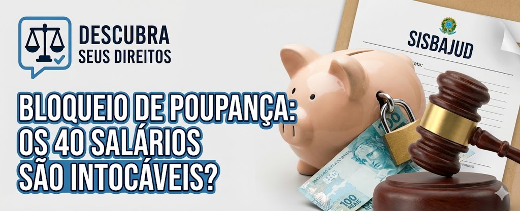 Bloqueio SISBAJUD de Poupança: a regra dos 40 salários mínimos é absoluta?