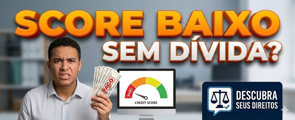 Score de Crédito Baixo sem Dívida: como processar os bureaus (Serasa/SPC) por falta de clareza