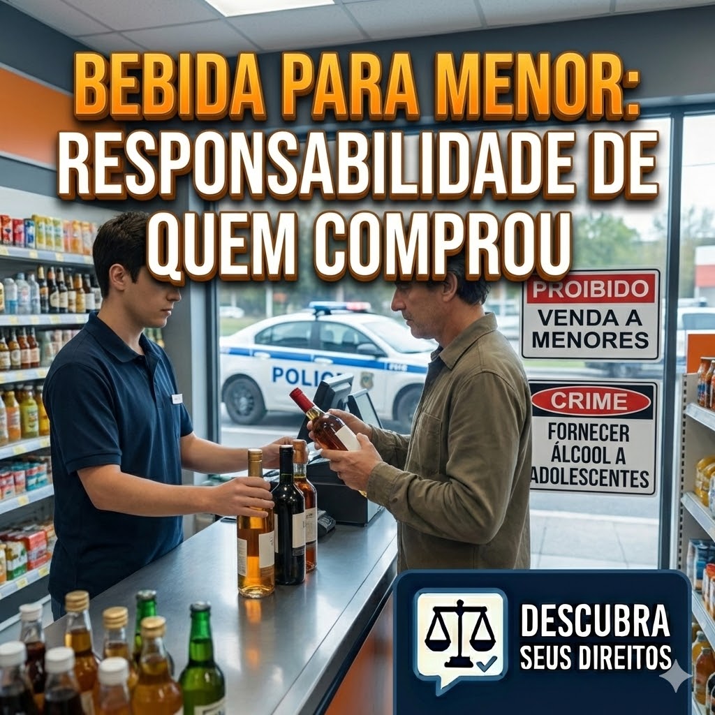 Bebida Alcoólica para Menores: a responsabilidade penal de quem “só comprou” para o adolescente