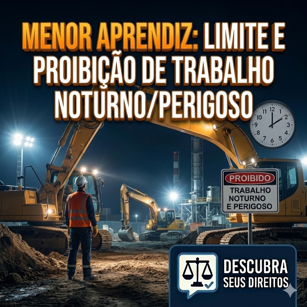 Menor Aprendiz: o limite de idade e a proibição de trabalho noturno ou perigoso