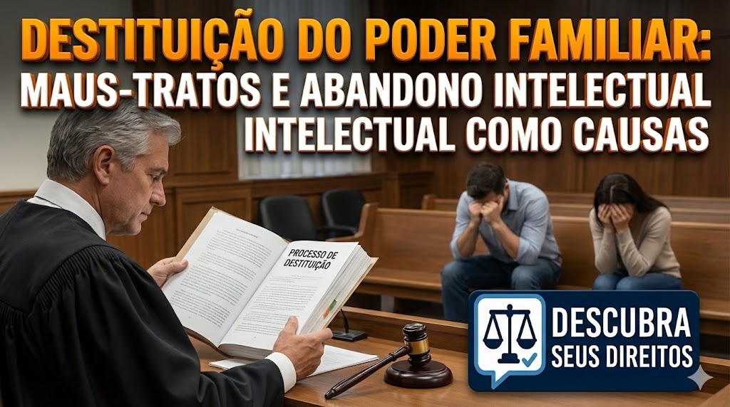 Destituição do Poder Familiar: maus-tratos e abandono intelectual como causas