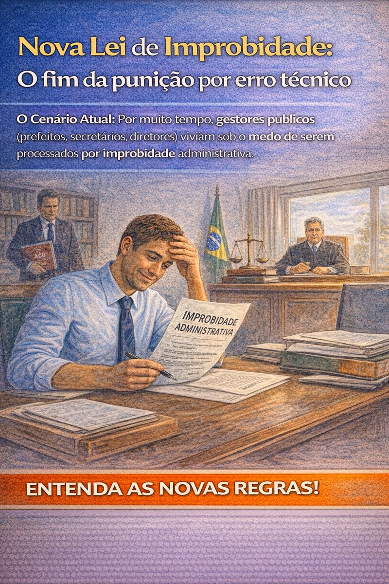 Nova Lei de Improbidade: O fim da punição por erro técnico