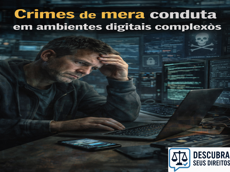 Crimes de mera conduta em ambientes digitais complexos