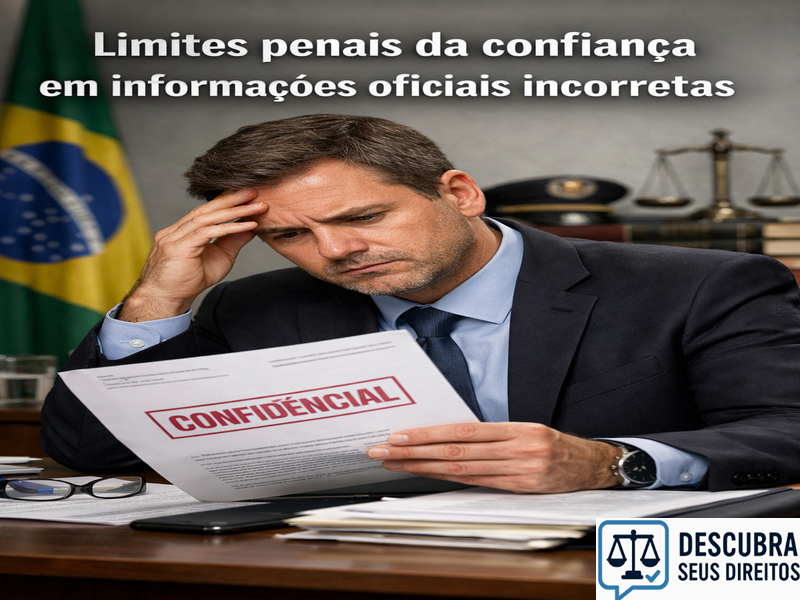 Limites penais da confiança em informações oficiais incorretas