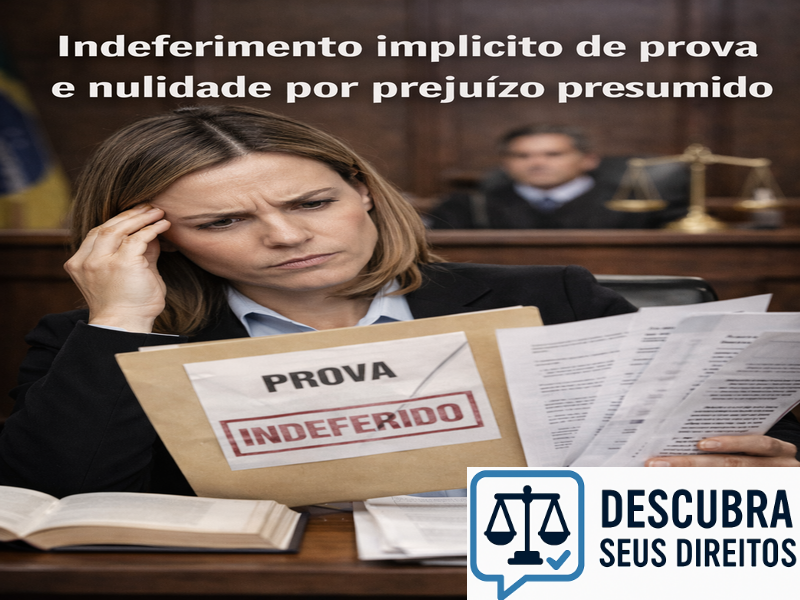 Indeferimento implícito de prova: quando o silêncio do juiz gera nulidade