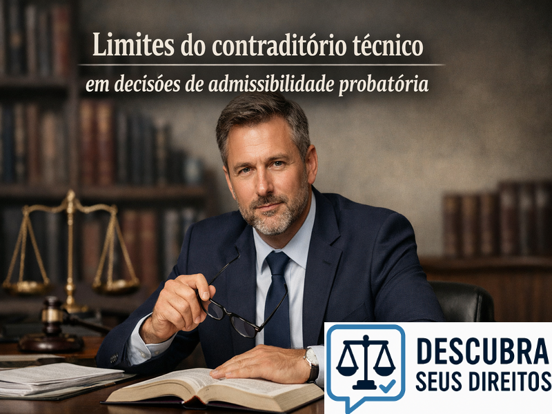 Limites do contraditório técnico na admissibilidade da prova