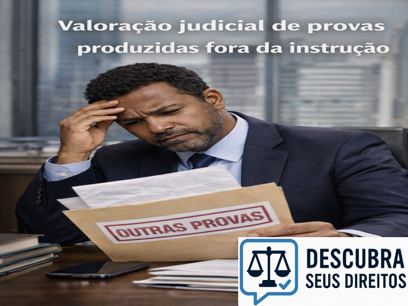 Valoração judicial de provas produzidas fora da instrução