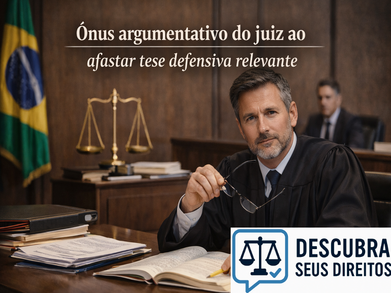 Ônus argumentativo do juiz ao afastar tese defensiva relevante