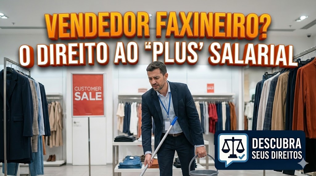 Acúmulo de Função: o vendedor que também limpa a loja ganha “plus” salarial?