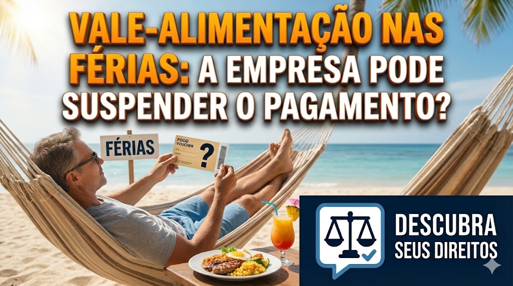Vale-Alimentação nas Férias: a empresa pode suspender o pagamento durante o descanso?