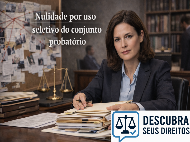 Nulidade por uso seletivo do conjunto probatório