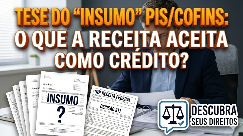 Tese do “Insumo” para PIS/COFINS: o que a Receita aceita como crédito após a decisão do STJ