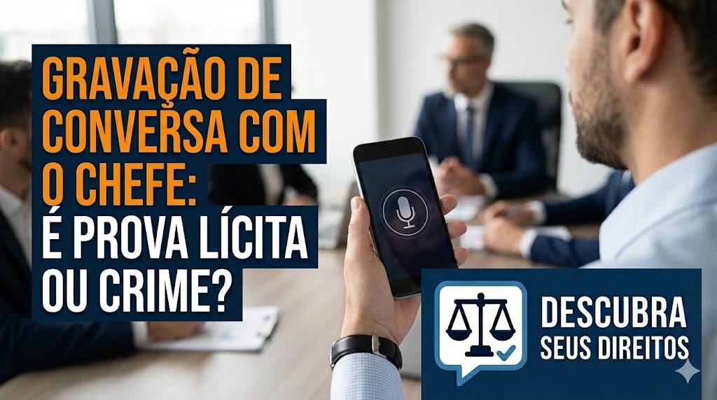 Gravação de Conversa com o Chefe: é prova lícita ou crime de violação de sigilo?
