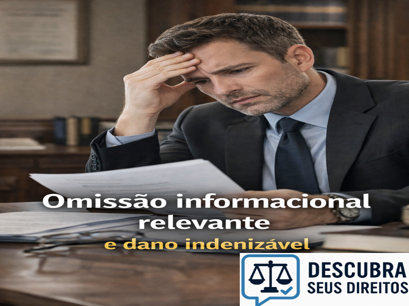 Omissão informacional relevante e dano indenizável