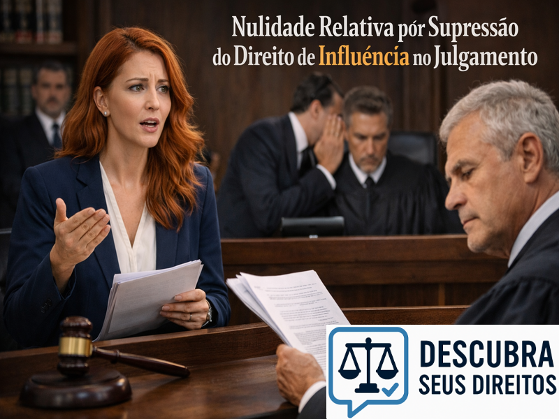 Nulidade relativa por supressão do direito de influência no julgamento
