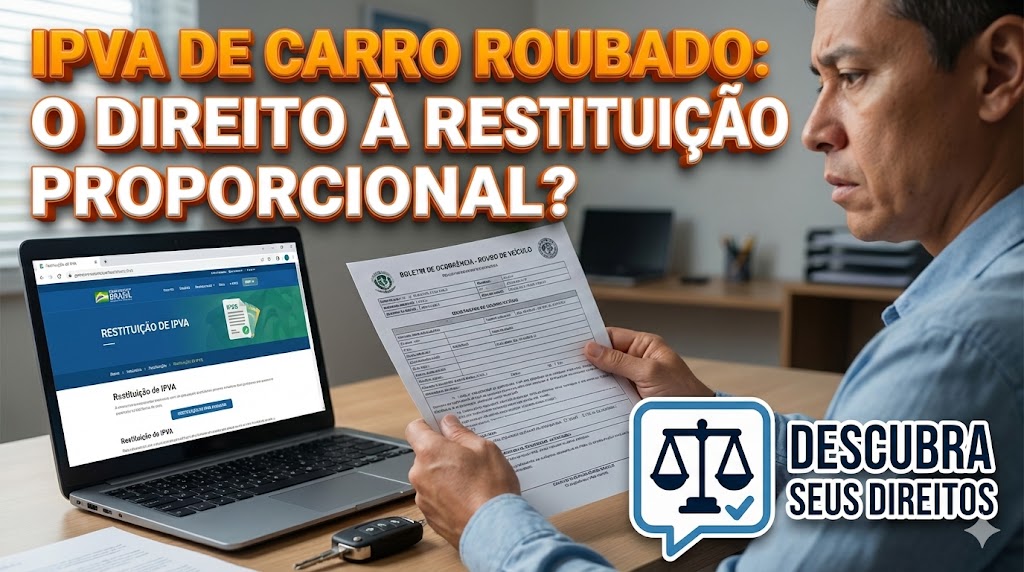 IPVA de Carro Roubado: existe direito à restituição proporcional do imposto pago?