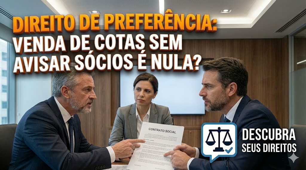 Direito de Preferência: a venda de cotas a terceiros sem avisar os sócios atuais é nula?