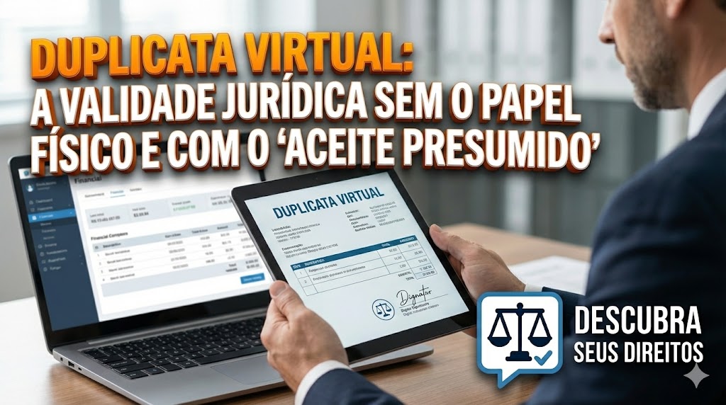 Duplicata Virtual: a cobrança é válida sem papel físico e com “aceite presumido”?