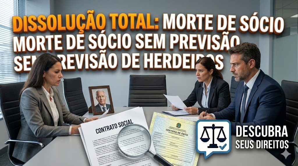 Dissolução Total por Morte de Sócio: quando o contrato social não prevê a entrada de herdeiros