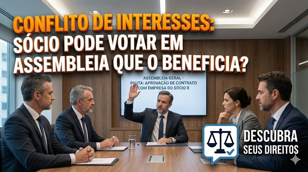 Conflito de Interesses: o sócio pode votar em assembleia que o beneficia diretamente?