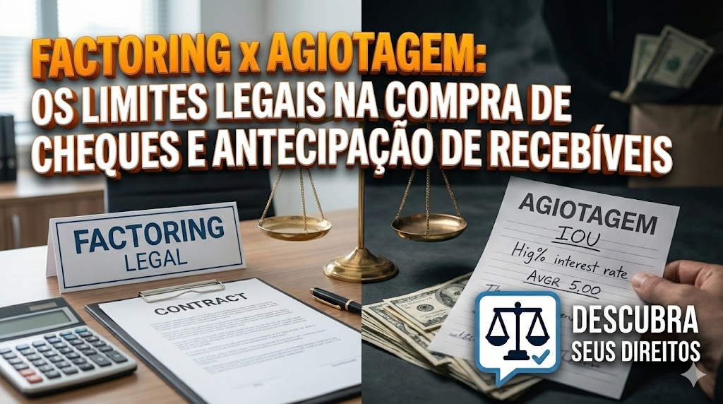 Factoring x Agiotagem: quando a antecipação de recebíveis ultrapassa os limites legais