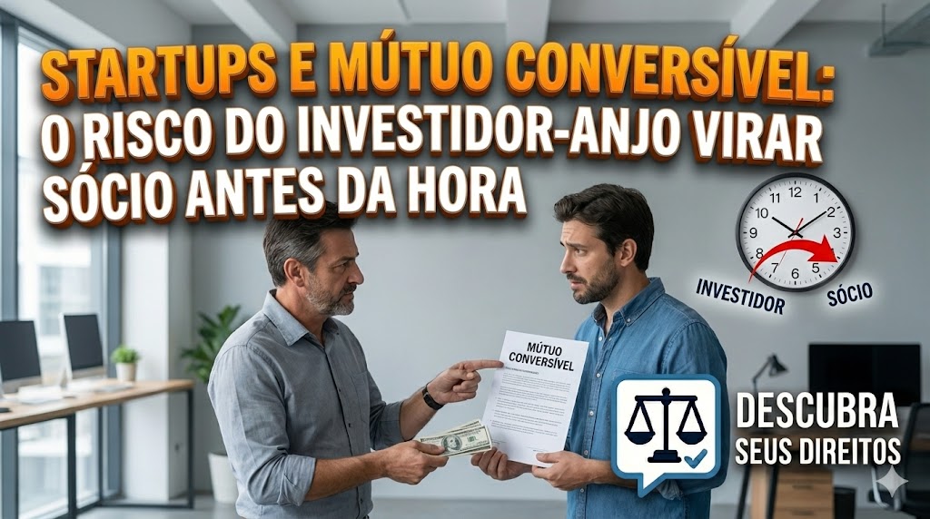 Startups e Mútuo Conversível: o risco do investidor-anjo virar sócio antes da hora