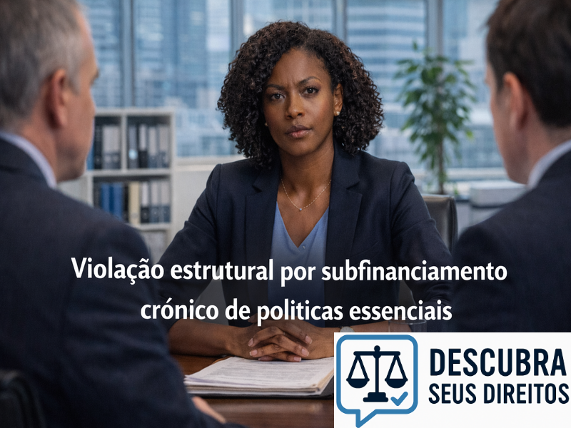 Violação estrutural por subfinanciamento crônico de políticas essenciais
