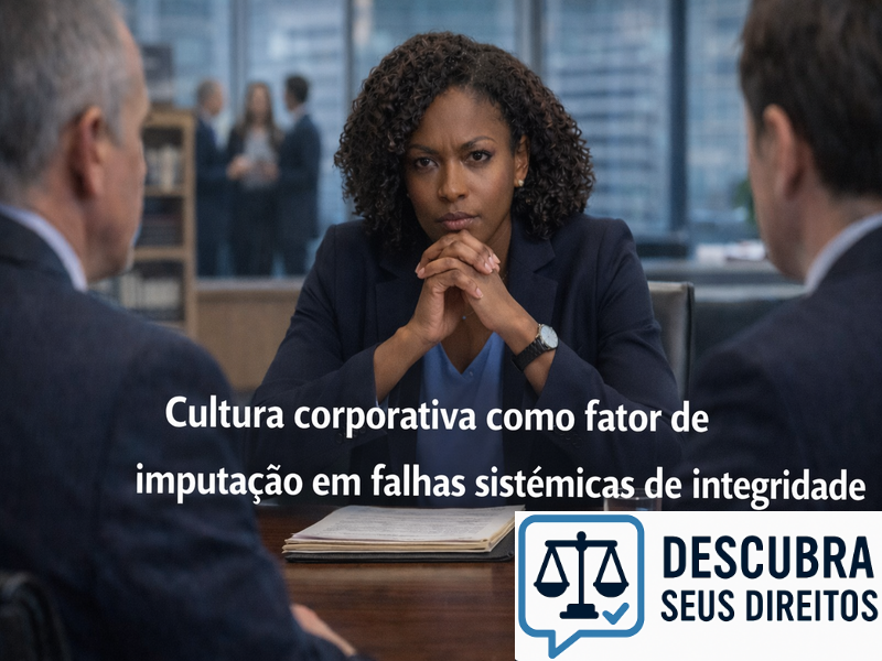 Cultura corporativa como fator de imputação em falhas sistêmicas de integridade