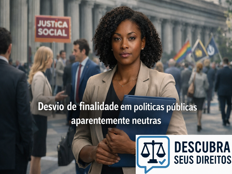 Desvio de finalidade em políticas públicas aparentemente neutras