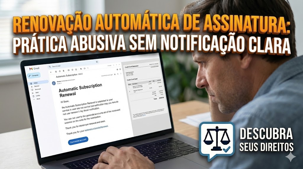 Renovação Automática de Assinatura: a prática é abusiva se não houver notificação clara?