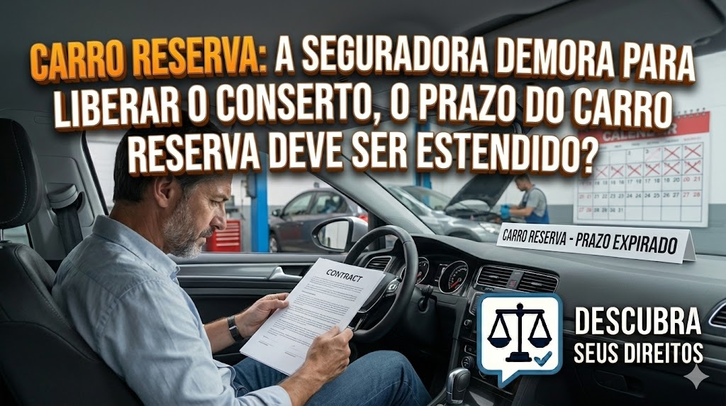 Carro Reserva: a seguradora demora para liberar o conserto — o prazo do carro reserva deve ser ampliado?