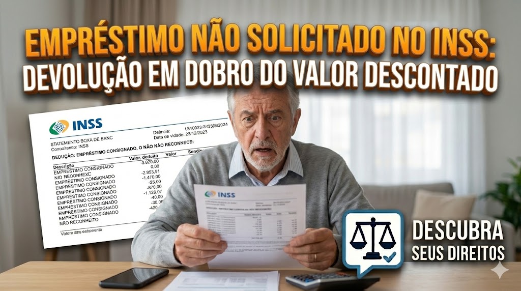 Empréstimo Não Solicitado no INSS: a devolução em dobro do valor descontado indevidamente