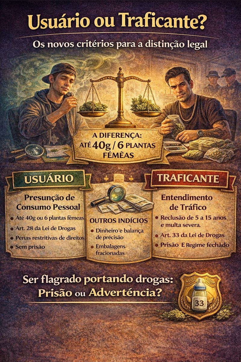 Consumo vs. Tráfico: Os novos critérios da lei